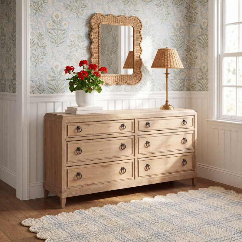 Commode 6 tiroirs Hayes, Tanné
