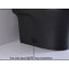 Toilette monobloc à double chasse d'eau (1,1/1,6 GPF), allongée, conforme aux normes ADA, confort optimal, abattant à fermeture amortie, à économie d'eau, à poser au sol, noire.-134165765