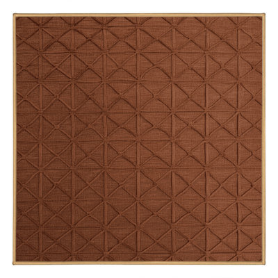 Tapis brun treillis lavable à la machine