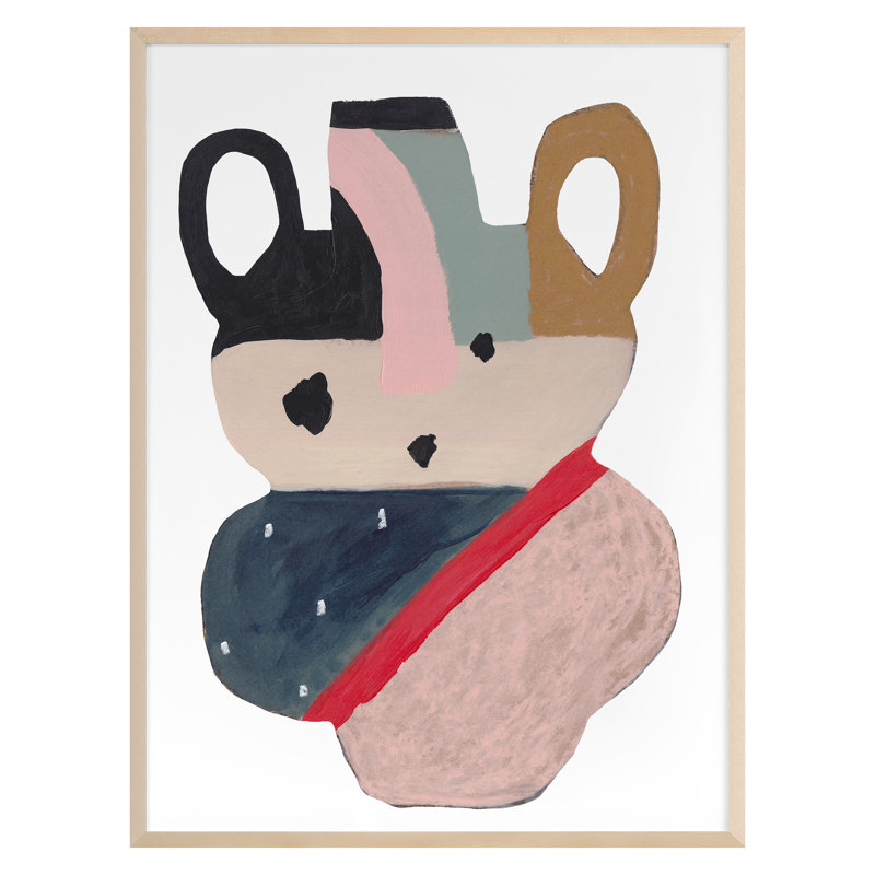 Vessel 2 Print by Katie Straus, Maple Framed, 27" H x 20" W x 2" D