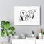 Cross, Love, Jesus - Wrapped Canvas Print-1339748873