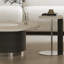 Table basse ronde moderne en marbre