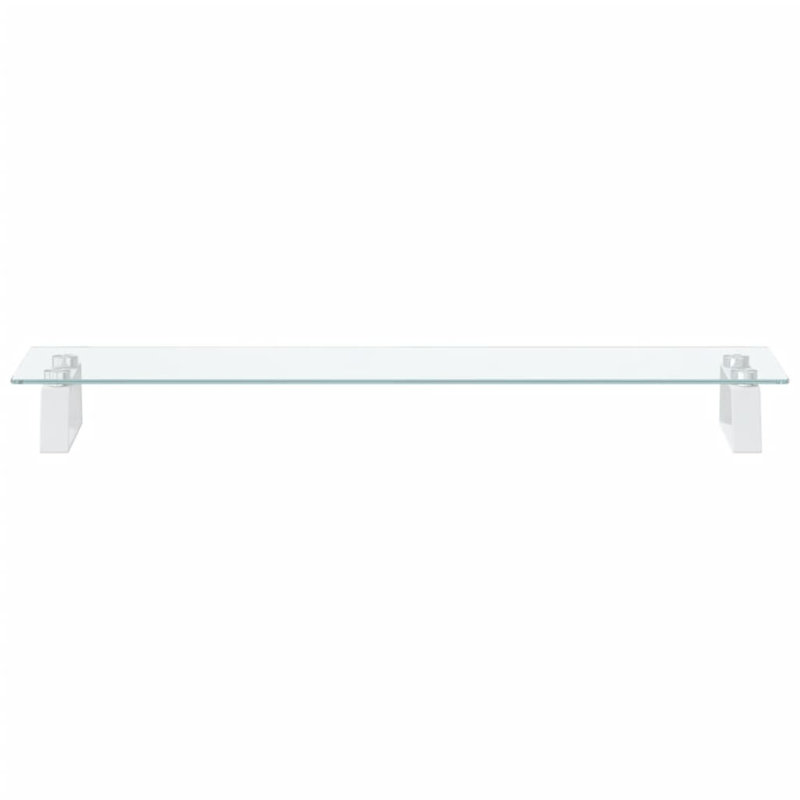 Dashira Monitor Stand, 8cm H x 80cm W x 20cm D, White