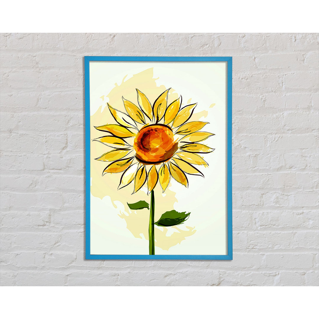 Sunflower Beauty - Einzelner Bilderrahmen Kunstdrucke