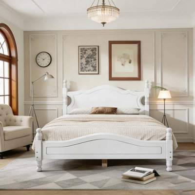 Full Size Wood Platform Bed Frame