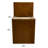 Bamboo Laundry Hamper with Handles-1616056746