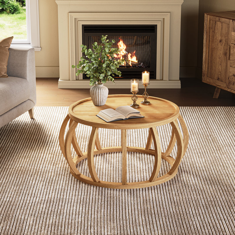 Solid Wood Frame Coffee Table