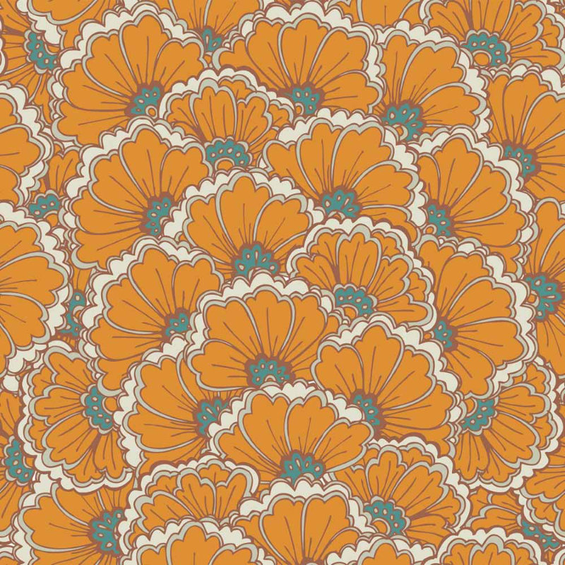 Papier peint adhésif floral L 96 po x l 24 po N015047