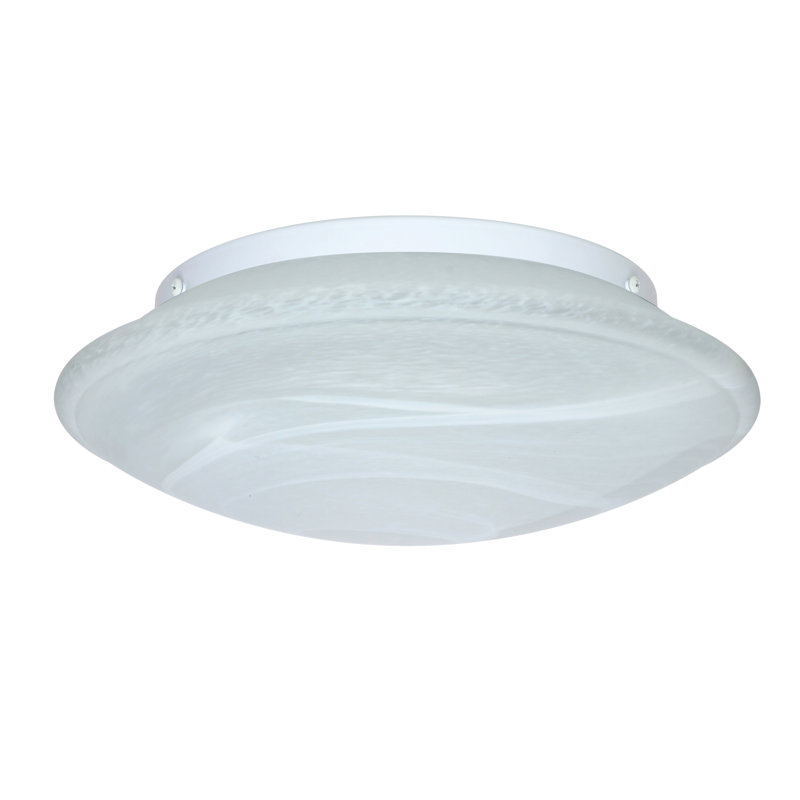 Plafonnier encastré simple Sola, Marbre, H 4,75 po x l 16 po x P 16 po