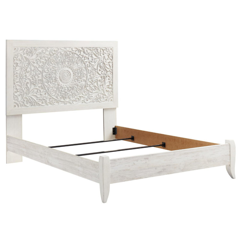 Janni Panel Bed, Queen, White