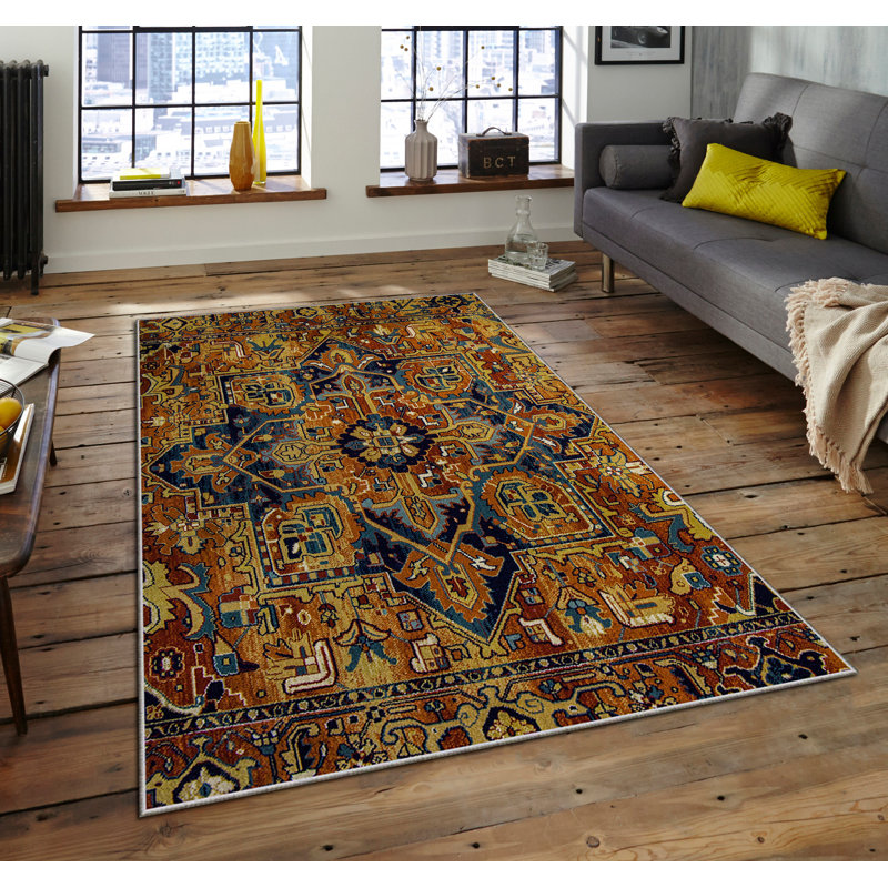 Luxurious Area Rug, 100% Polyester, 5.9 x 9.2 Feet | 740 g/m² Weight, Non-Slip Felt Dot Underside, Easy Clean Velvet Fabric, 0.08 in Pile Height | Machine Washable, Perfect for Living Room & Bedroom Décor