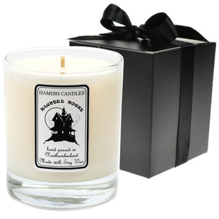Haunted House Scented Jar Candle with Glass Holder
