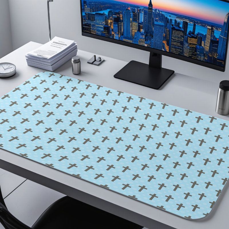 Polyester Desk Pad, 31.5x15.5