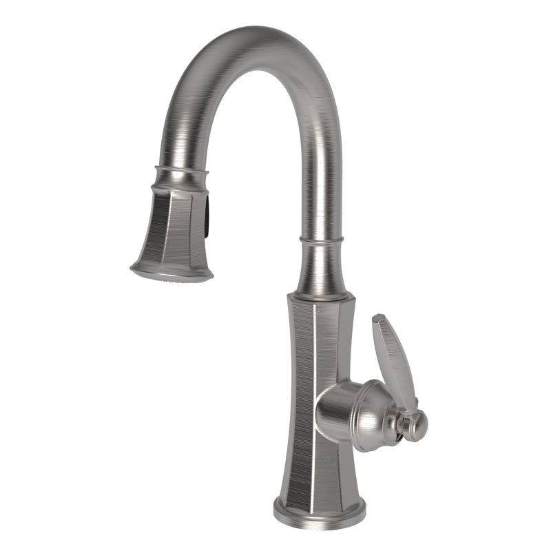 Metropole Single Handle Pull Down Bar Faucet, Stainless Steel (PVD)