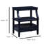 Table de chevet bleu marine avec grand espace de rangement et plateau escamotable de rangement minuit-2052170167