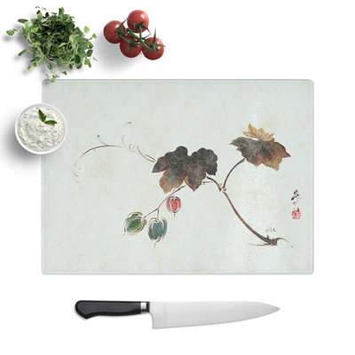 Glass Leaves by Shibata Zeshin Chopping Board