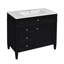 Meuble-lavabo moderne de 36 po avec lavabo supérieur, rangement spacieux, 2 tiroirs, tiroir et armoire, durable et élégant-67571521
