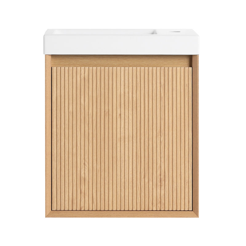 Meuble-lavabo mural 18,5 po avec lavabo en résine