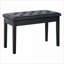 Banc de rangement pour piano FlowLuxe Onyx