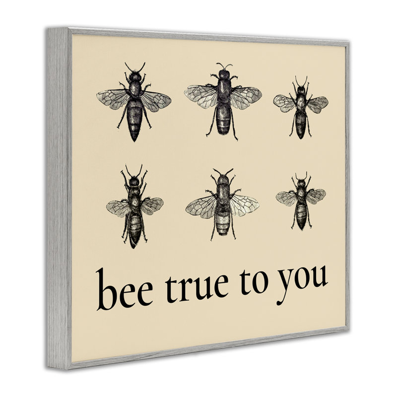 «Bee True To You Inspiration», estampe numérique giclée par lettrée et doublée, H 16 po x l 20 po