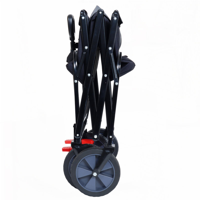 Chariot de chariot pliable 150L, Noir