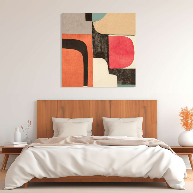 Abstract And Geometric Painting: Pale Summer I by Steve Roja - Wrapped Canvas Print, 90cm H x 90cm W