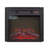 Electric Fireplace 18" 1400W 120V, Realistic Flames, Black Tempered Glass, 3 Flame Intensities, Home Decor Enhancement Fireplace, Remote Controlled, Energy Saving Heating Unit