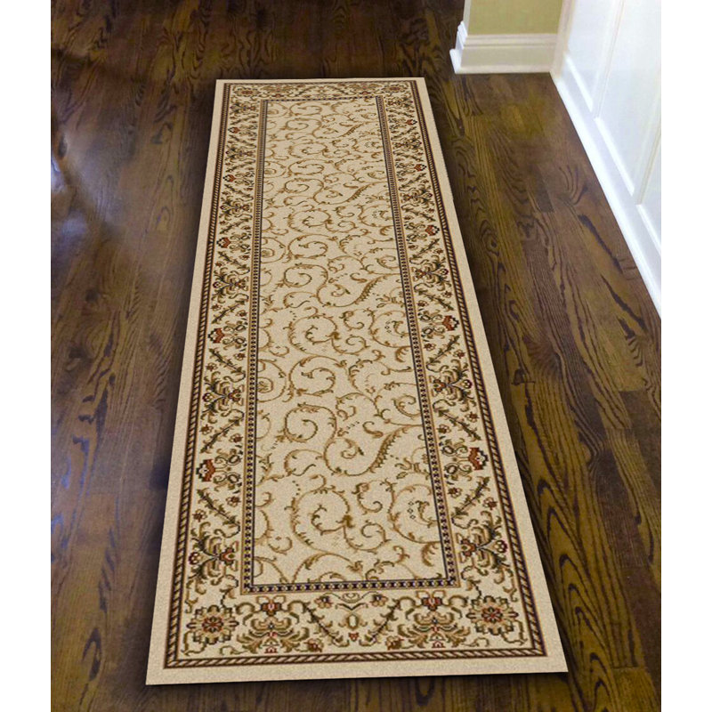Tapis ivoire Murfreesboro, Tapis de couloir 2 pi 2 po x 7 pi 7 po