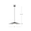 Luminaire suspendu à DEL conique simple Cruz-6121082