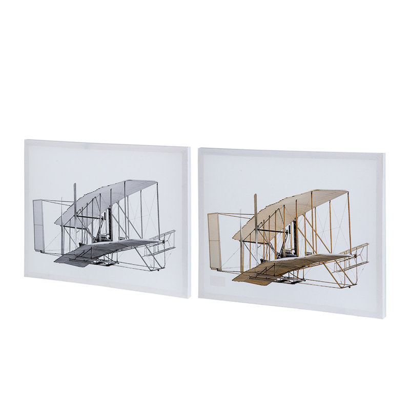 2 pièces de grandes décorations murales rectangulaires - salon, chambre, bureau, couloir, art pour la maison