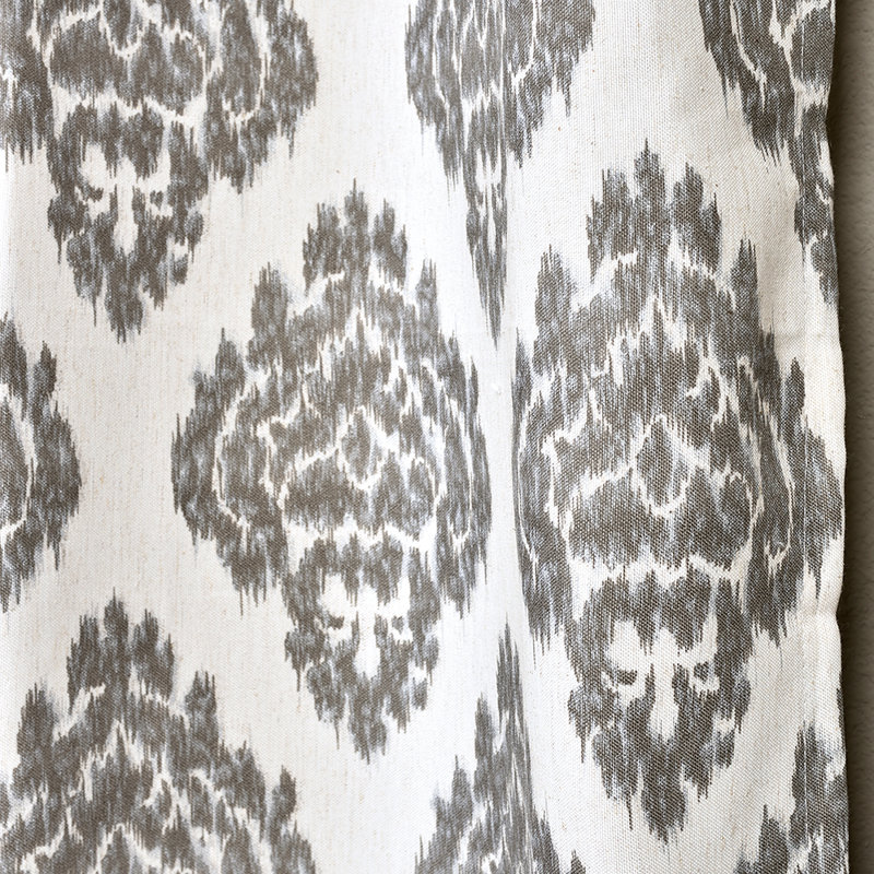 Baroque Ikat Semi Sheer Curtain Single Panel