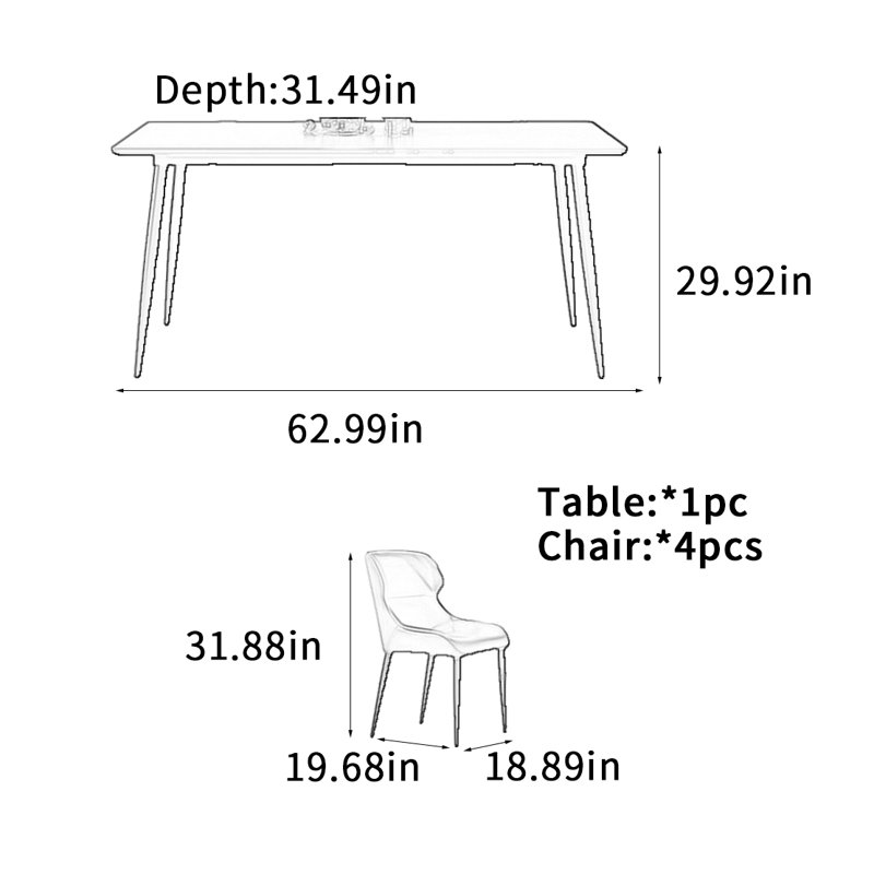 Dorota, 5, 29.92"H x 62.99"L x 31.49"W