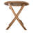 Nordic Teak - Abdouallah Natural Teak Outdoor Round Folding Side Table 20.0"
