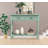 Floriean Rustic Vintage Farmhouse Style Console Table - 2 Drawers, Bottom Shelf-1367979146