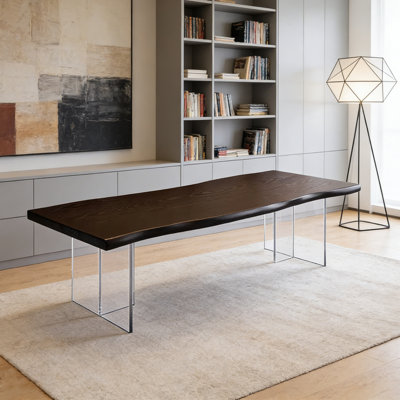 Modern Design Durable Ash Wood Acrylic Desk