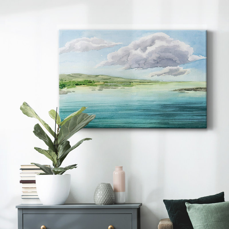Clear Lagoon II-Gallery Wrapped Canvas, H 12 po x l 18 po