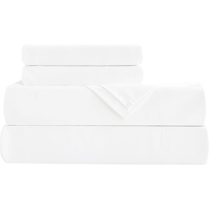 Charisma Tencel Modal Cooling Sheet Set, Queen, White