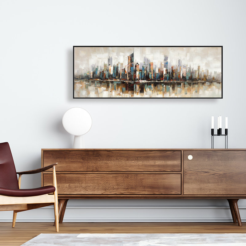 Bâtiments abstraits avec textures | Décor de toile de cités de salon