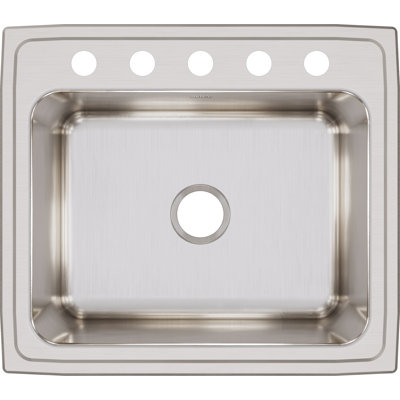 Classic Stainless Steel 25" x 22" x 12-1/8" Undermount Sink