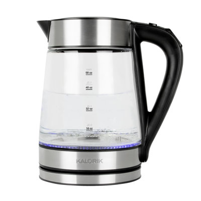 Kalorik 1.7 qt. Glass Electric Tea Kettle