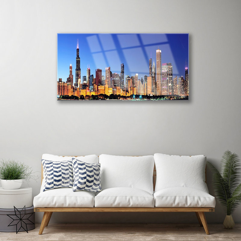 City Houses - Unframed Photograph on Glass