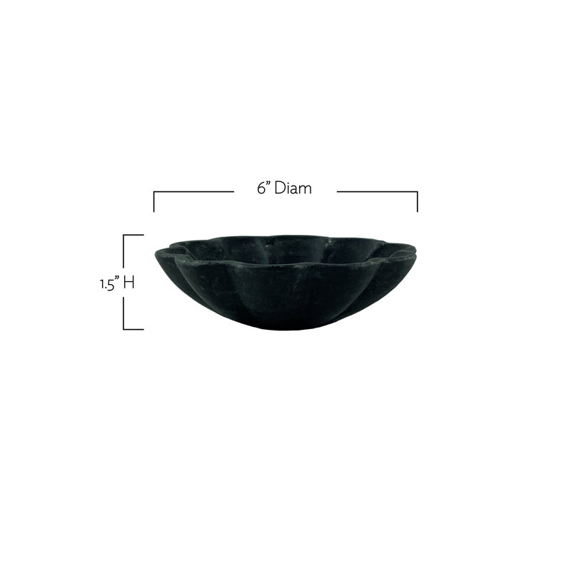 Canvas Home Catalina Black Large Nesting Bowl, 6in