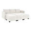 Canapé confortable avec repose-pieds triple Marchelo-1283032315