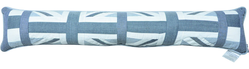 Gracelyn Draught Excluder, Black Chambray/Black Gingham/Off White