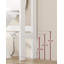 Bathroom Space Saver Cabinet, 4-Tier Adjustable Shelf Organizer, Adjustable Bottom Bar, Over-The-Toilet Storage Unit, White