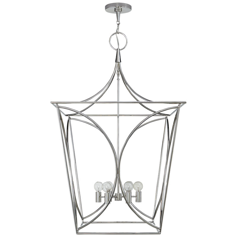 Cavanagh 6 - Light Chandelier, Polished Nickel