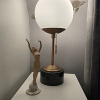 Matheo Streamline Marble & Metal Adjustable Table Lamp - 34.875 x