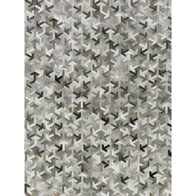 Natural Hide Cowhide Geometric Indoor Rug