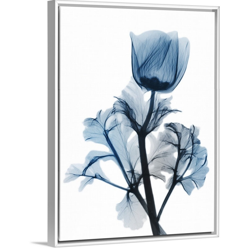 "Saphire GLEAM 1" par Albert Koetsier, reproduction d’art sur toile, H 26 po x l 20 po x P 1,75 po, Cadre blanc