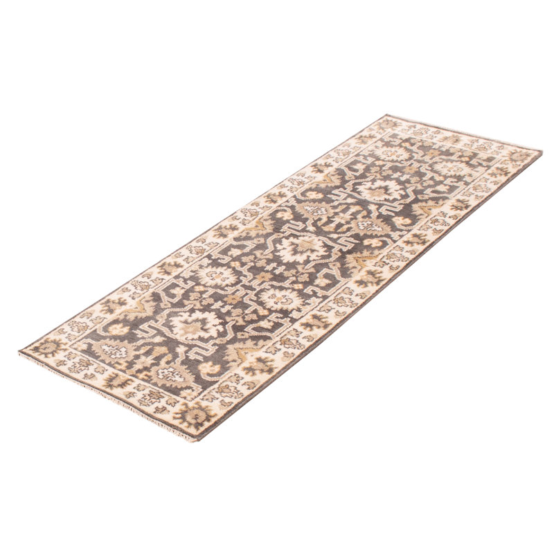 Tapis gris foncé Royal Oushak 2 pi 8 po x 7 pi 10 po